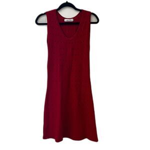 Paulette Gabrielle Red Sweater Dress Polka Dot Tank - Small
